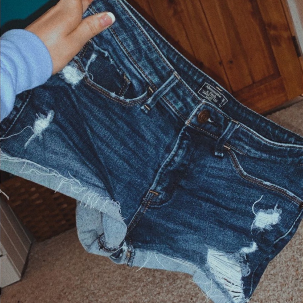Abercrombie and Fitch Dark Blue Shorts